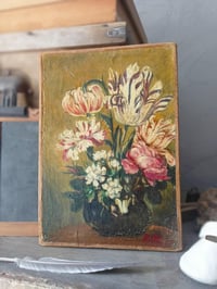 Image 4 of Peinture à l'huile bouquet de fleurs 