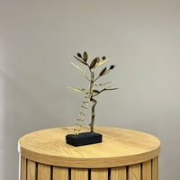 Image 3 of Bronze Olive Tree With A Ladder 23cm