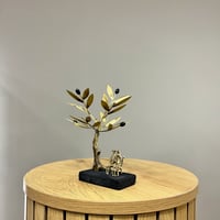 Image 2 of Bronze Olive Tree & Sitting Couple 19cm