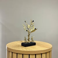Image 2 of Bronze Olive Tree & Sitting Couple 20cm