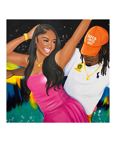 Image of Soca Lovers Only (Acrylic Painting)