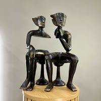 Image 4 of Sitting Couple Subtractive 48cm