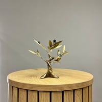 Image 1 of Bronze Olive Tree With An Owl 14cm