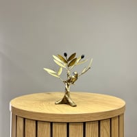 Image 3 of Bronze Olive Tree With An Owl 14cm