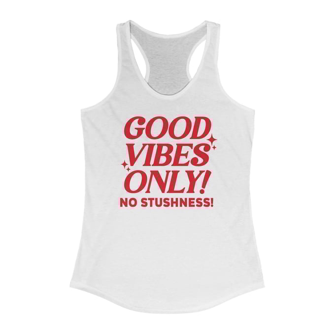 Image of Good Vibes Only (White Tank Top)