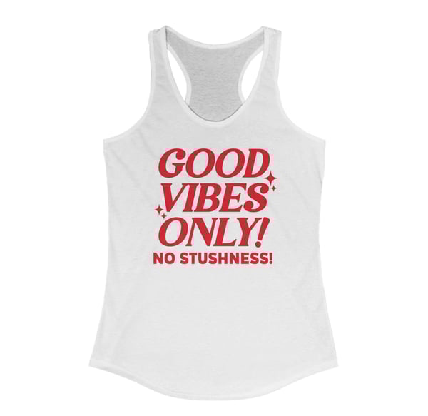 Image of Good Vibes Only (White Tank Top)