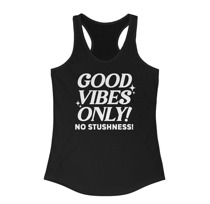 Image of Good Vibes Only (Black Tank Top)