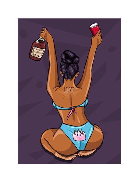 Image of Bday Henny (Print)