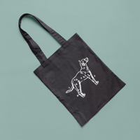 Dog anatomy tote bag