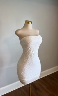 Image 3 of Elle mini dress (White
