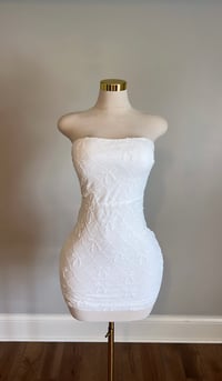 Image 2 of Elle mini dress (White