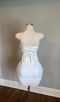 Image 4 of Elle mini dress (White