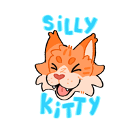 SILLY KITTY Sticker
