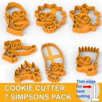 🍪 Simpson's Family Cookie Cutters – Now Including Santa’s Little Helper! 🐶🟡