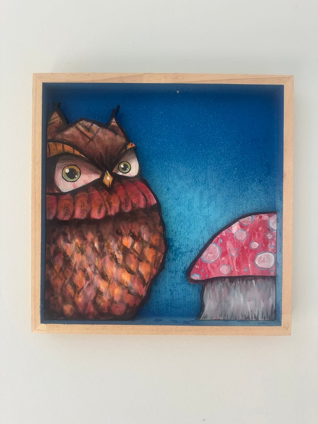 Owl And Santa Shroom