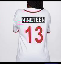 Image 2 of PRE-ORDER WHITE BASEBALL JERSEY