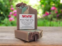 Brown Sugar & Fig: Goat Milk and Tallow Soap, Handmade Natural Bar, Infused With Organic Oils
