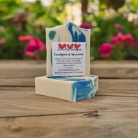 Eucalyptus & Spearmint: Goat Milk and Tallow Soap, Handmade Natural Bar, Infused With Organic Oils