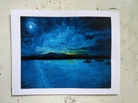Image 2 of Lake Champlain Twilight Signed Print