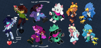 Image 2 of (PRE-ORDER) Deltarune 2.5" Acrylic Charms