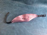 Image 4 of Leather Single Strap Panel Gag - Metallic color versions  