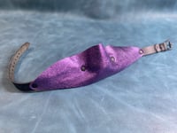 Image 10 of Leather Single Strap Panel Gag - Metallic color versions  