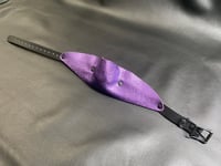 Image 12 of Leather Single Strap Panel Gag - Metallic color versions  
