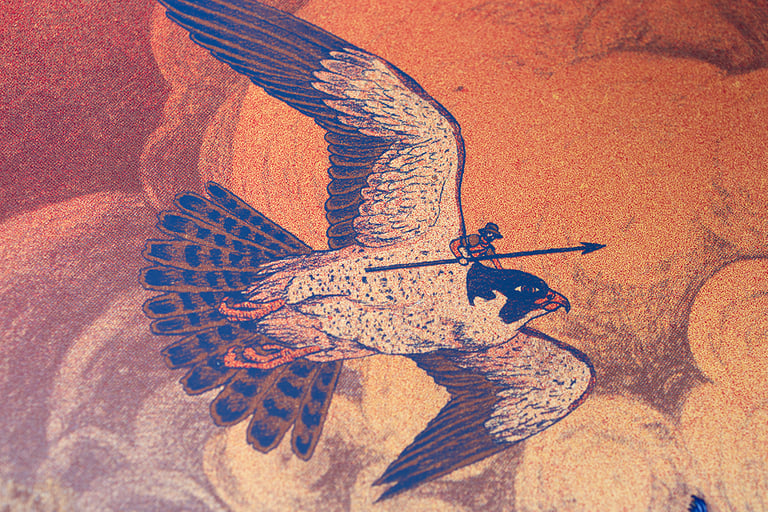 Bird Avaitor // Screen printed Artprint Image 3