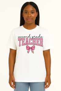 SECOND GRADE TEACHER PINK