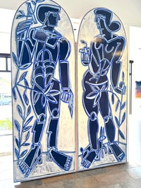 Image 2 of "Eve In Blue and White" by America Martin