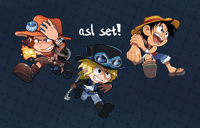 Image 3 of (PRE-ORDER) One Piece 2.5" Acrylic Charms