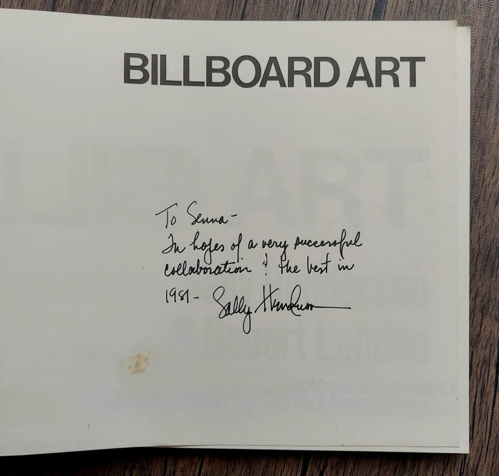 Billboard Art, by Sally Henderson & Robert Landau - SIGNED