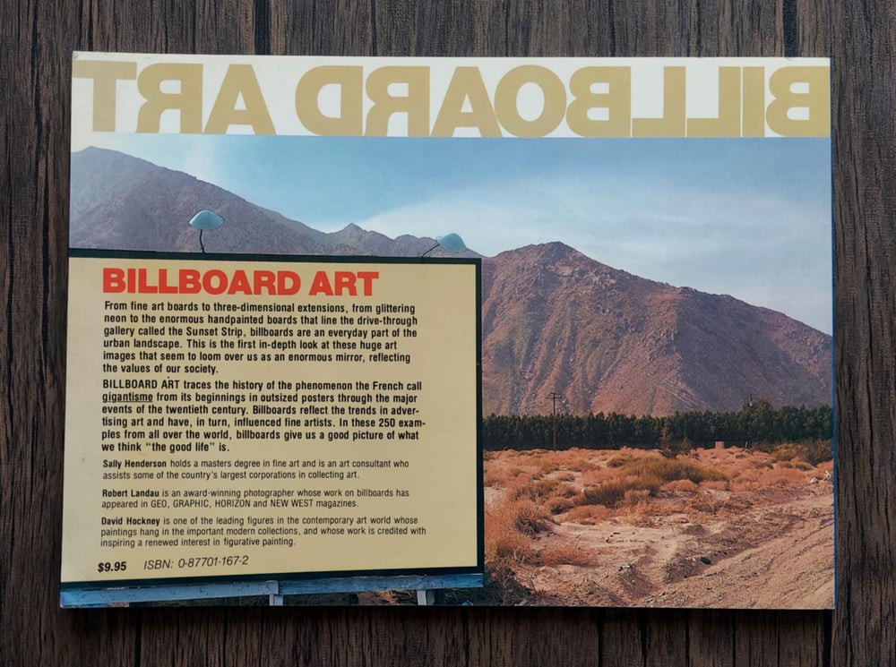 Billboard Art, by Sally Henderson & Robert Landau - SIGNED