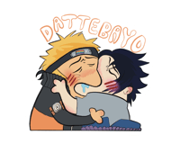 Image 1 of NaruSasu Meme Sticker