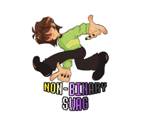 Image 4 of Non- Binary Swag Kris Sticker