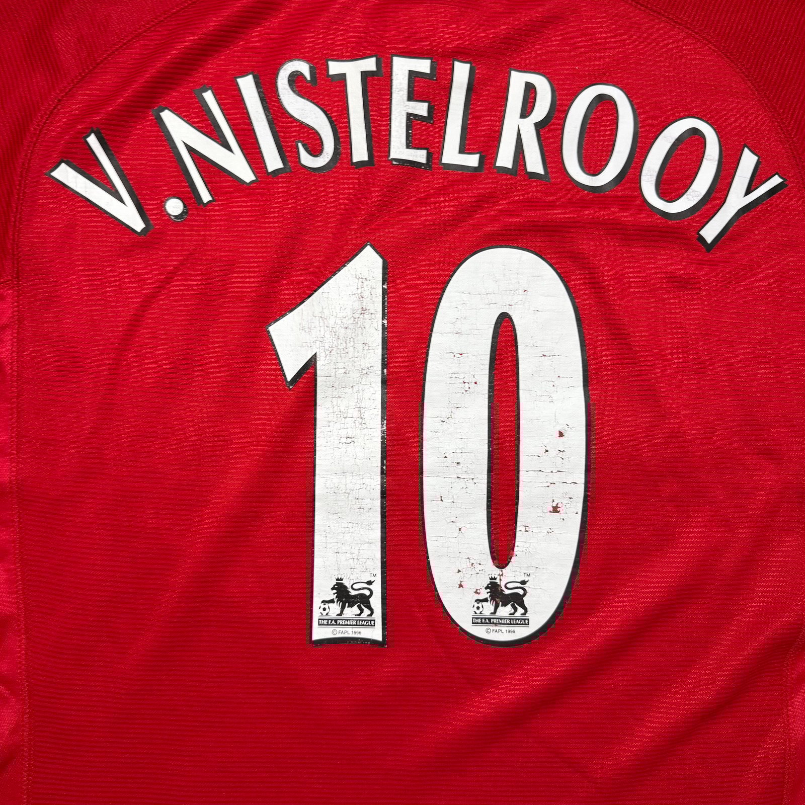 Manchester United Home Shirt 2001 - 2002 (XL) V. Nistelrooy