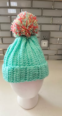 Teen/Small Adult Beanie-Aqua