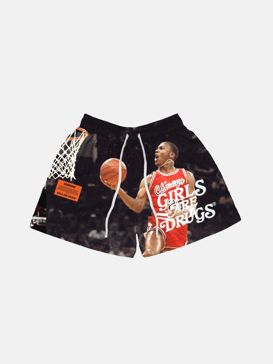 Image of  GIRLS ARE DRUGS® MESH SHORTS - "MICHAEL JORDAN"