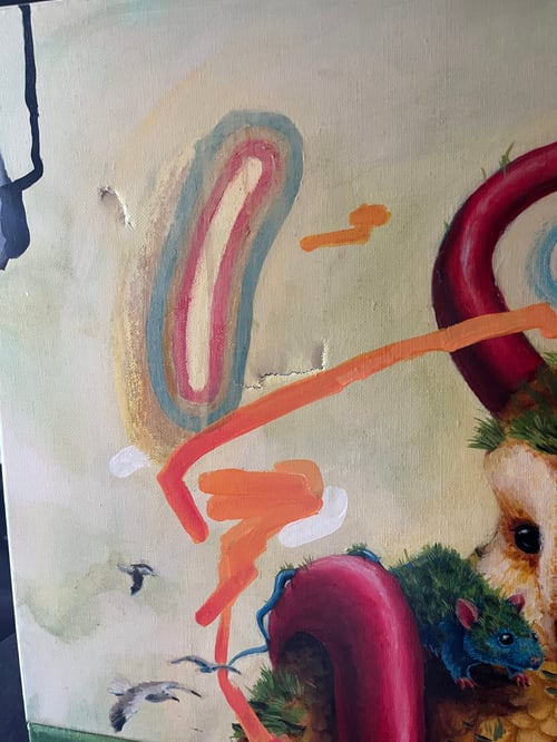 Image of "Friends" Original Painting Scratch and dent 50% off