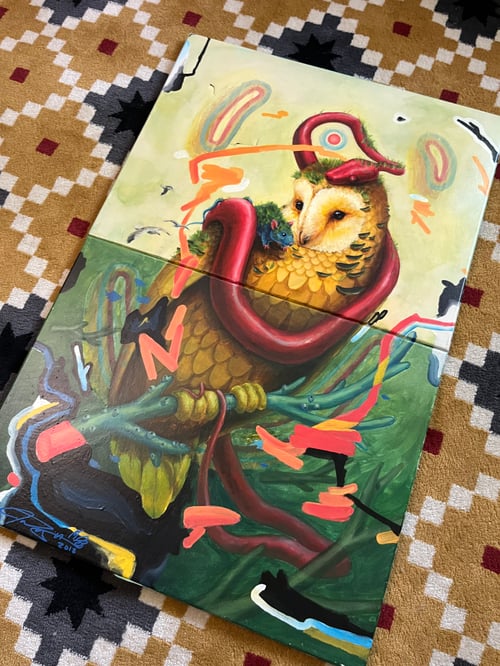 Image of "Friends" Original Painting Scratch and dent 50% off
