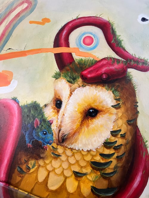 Image of "Friends" Original Painting Scratch and dent 50% off