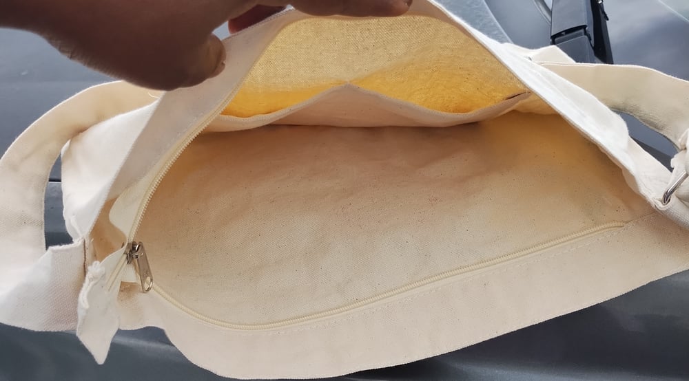 Natural Canvas Messenger Bag