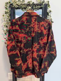 Image 3 of Red & Black Tie-Dye Shacket (Women’s Large – Zara)