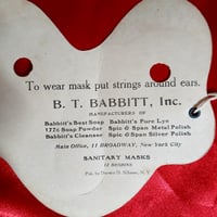 Image 4 of Droopy Eyed Nose Goblin and Wide Eyed Doll Mask - B.T. Babbitt, Inc (1940s) - New York City, NY 