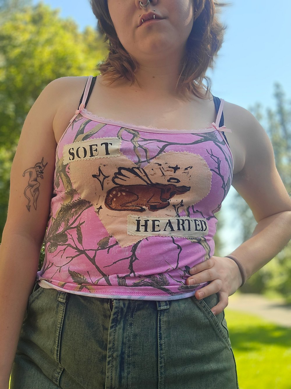 SOFT HEARTED PINK CAMO TANK