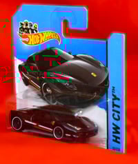 Image 2 of 2014 Hot Wheels # 35-Ferrari 458 Italia International Short Card – Diecast Car NIP” 