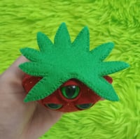 Image 2 of Fabric art strawberry creature