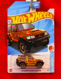 Image 1 of 2024 Hot Wheels Super Treasure Hunt - Mitsubishi Pajero Evolution – Diecast Car NIP”