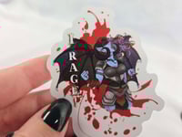 Image 2 of I Rage! Clear Sticker
