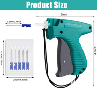 Image 3 of Clothes Tagging Label Attaching Applicator with 5 Pieces Steel Replacement Needles 